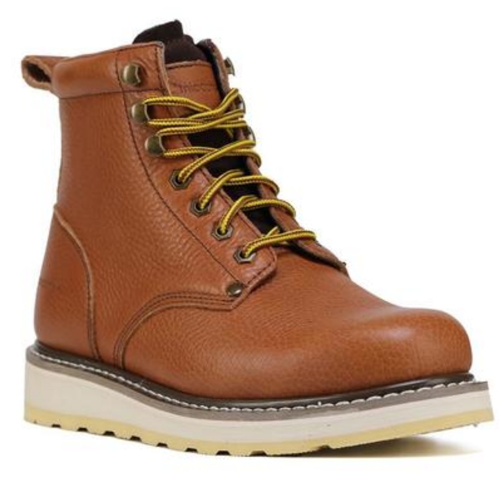 Sears Diehard leather Handpoint Men's 8 Work Boots Soft Toe Comfortable 6"